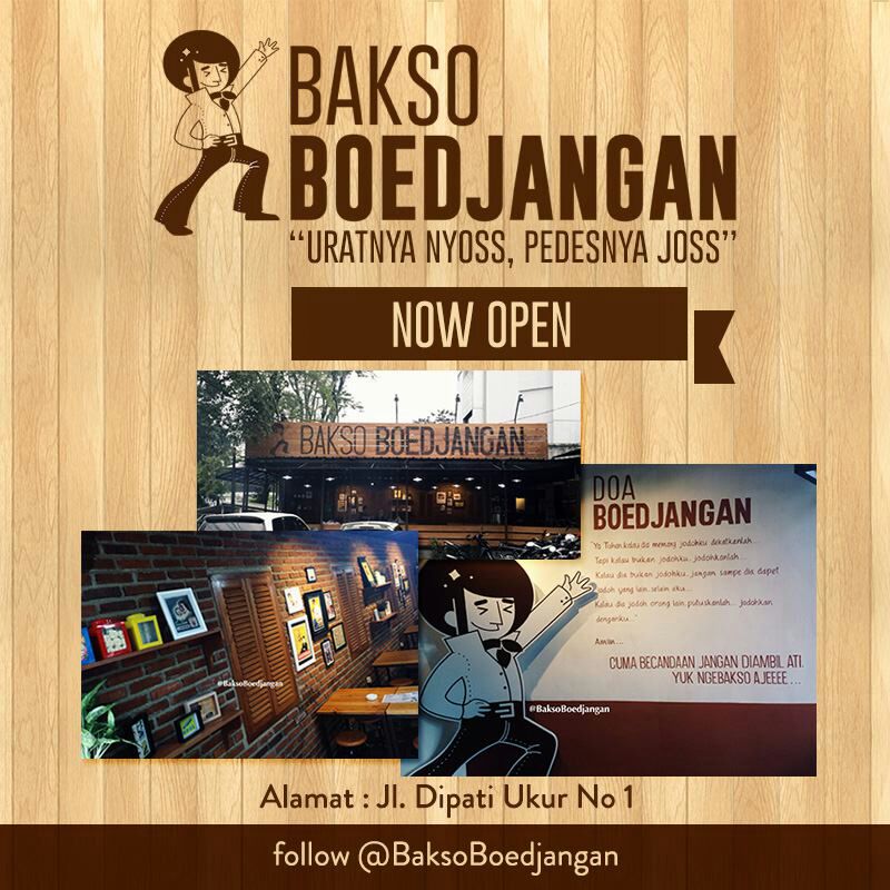 infobdg's tweet photo. GRATIS, 1000 Mangkok Bakso di Grand Opening Bakso Boedjangan 9-10 Jan. Follow &amp; RT @BaksoBoedjangan Bandung http://t.co/KyYDsKZYax
