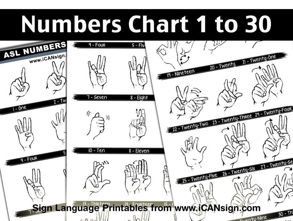 Icansign On Twitter Americansignlanguage Numbers 1 To 30 Asl Signlanguage Http T Co Thyudb1mbf Http T Co Gevljyqpkn