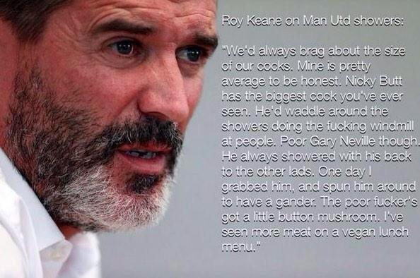 Roy Keane räägib tiimikaaslaste nokudest