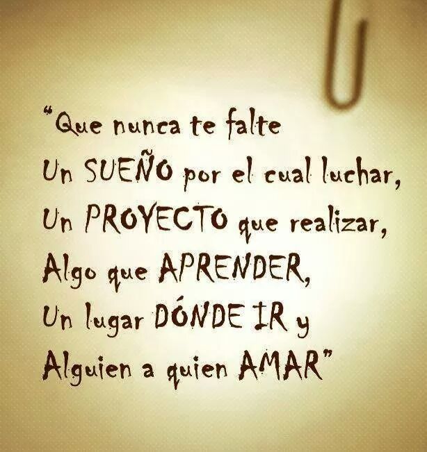 Que nunca te falte ilusión!!!