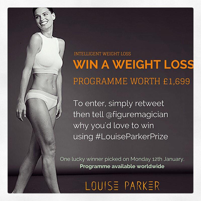 #Win our #OptimumWeightLoss programme and learn the #LouiseParkerMethod for life. Most clients 2-3 dress sizes. #diet
