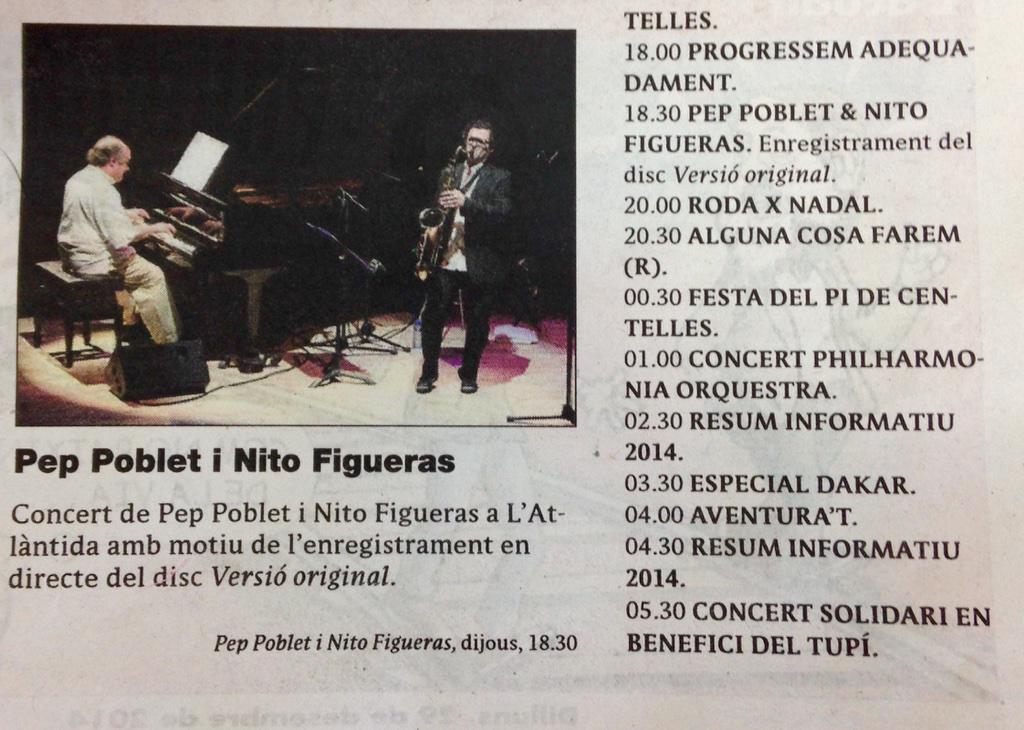 peppoblet's tweet photo. Entrarem any nou a @EL9TV amb #Versiooriginal 1/1/15 18.30h. @nito_figueras @erichpunti @enderrock @el9nou http://t.co/X7LqonOusr