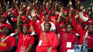 ShottaZee's tweet photo. DECEMBER: Votes for leadership at #EFFAssembly alongside branch delegates from Limpopo. #JUJUYear http://t.co/p0AmEks6Jd