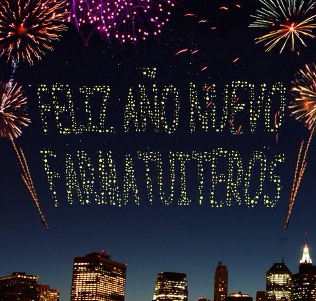 🎉🎉🎉Feliz Año #FarmaTuiteros mis mejores deseos para el 2015! Sigan como hasta ahora dando siempre lo mejor 👏👏👏😘