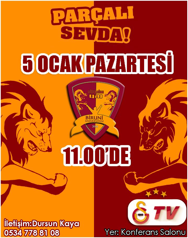 PARÇALI SEVDA 5 OCAK PAZARTESİ BİRUNİ ÜNİVERSİTESİ'NDE!