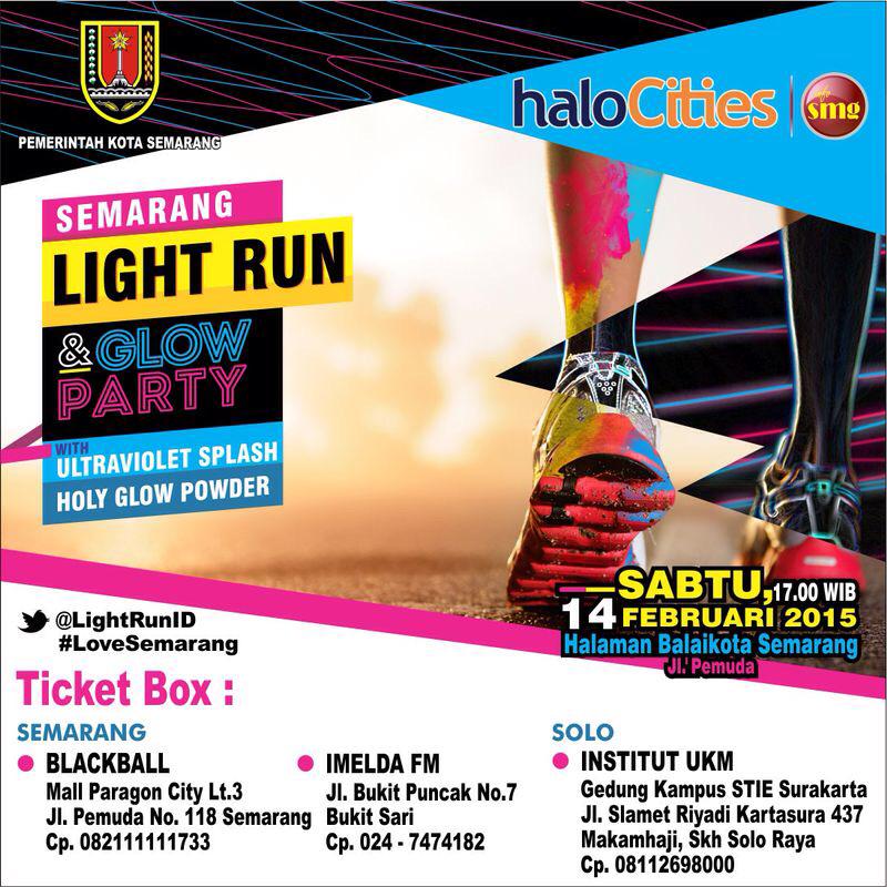 #SMGLR1 Ada 2 tiket GRATIS #SMGLightRun .RT twit ini 1 kali saja. Diumumkan mlm ini Pkl 22:30