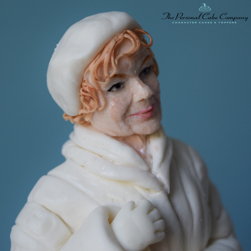 susanhalil's tweet photo. Close up of Judi Dench as 'Mrs Silver' #judidenchcake http://t.co/mQzZ6zWqfc