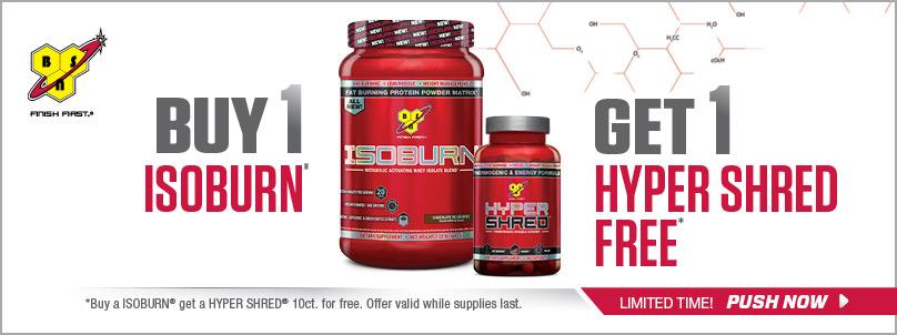BSNSupplements's tweet photo. Fat Burning stack! Buy 1 #IsoBurn Protein Get 1 #HyperShred thermogenic FREE @Bodybuildingcom
http://t.co/7vtGw0sDZi http://t.co/NS684xyKCw