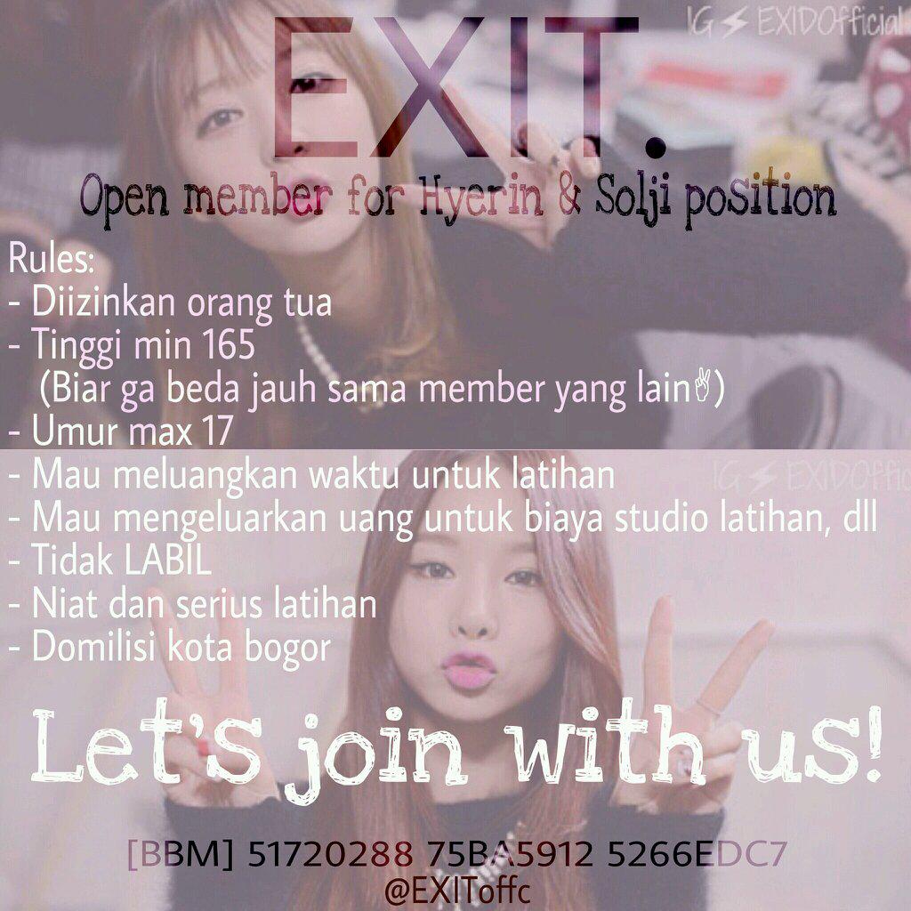 EXIToffc's tweet image. [HELP RT] Minat mention:)))