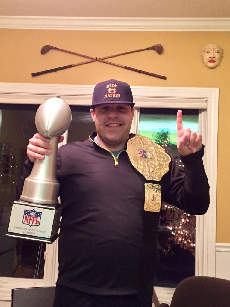 bradludens's tweet photo. @MatthewBerryTMR feels good to be the champ. Don't have to give anyone a tattoo but I get my sweet trophy and belt. http://t.co/w43ZKCUhC4