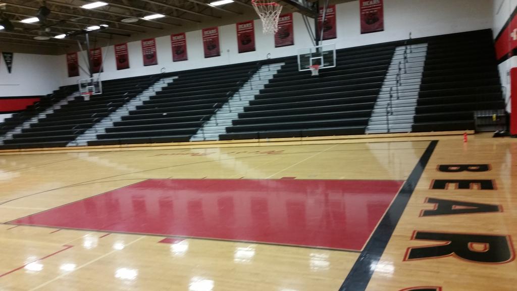 GKolpin's tweet photo. My job today, clean under bleachers #whyme http://t.co/kSdyhJ0Vnu
