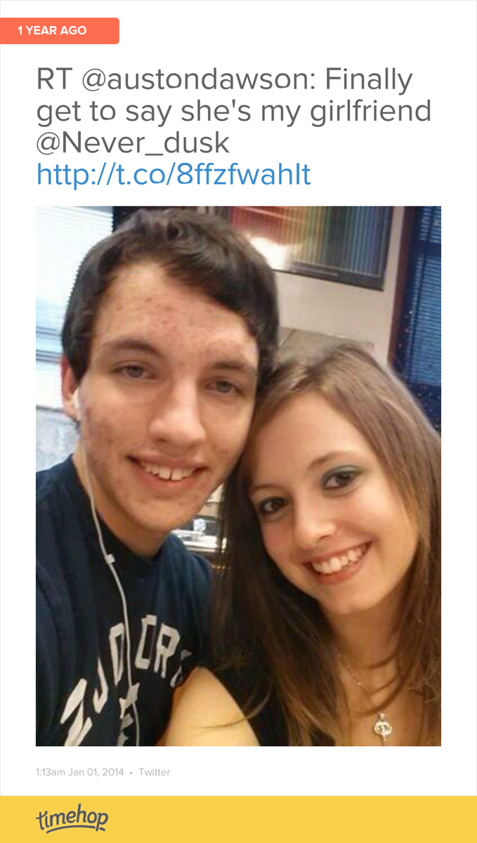 Never_dusk's tweet photo. Oh my goodness I can't believe we're coming up on a year tomorrow... :-) I couldn't be happier! I love him to pie... http://t.co/CXt0mAwFXf