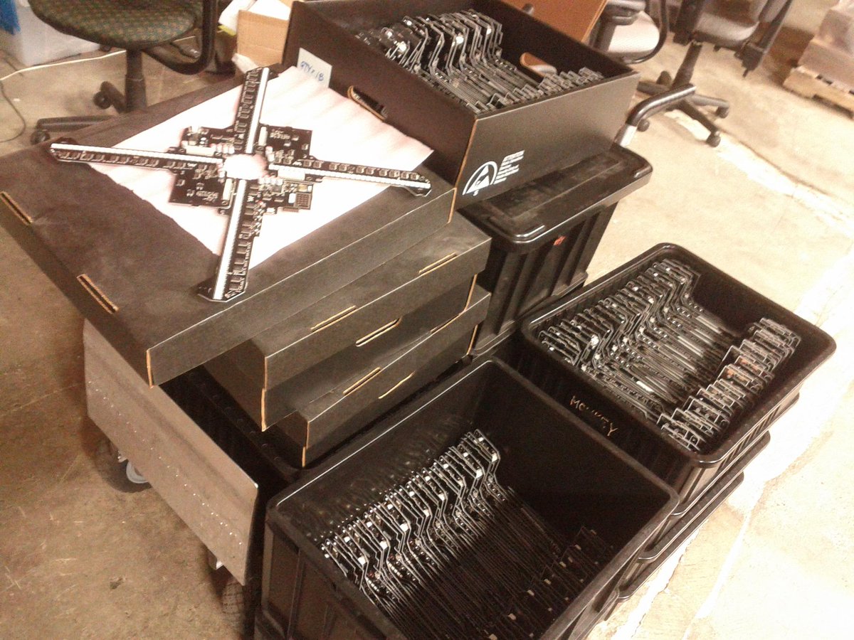 MonkeyLectric's tweet image. we're working through the holidays to get our #monkeylightpro out.  here are a bunch of sticks that we just picked up