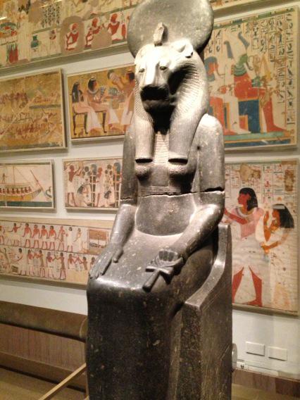 monaeltahawy's tweet photo. Ancient Egyptians marked New Year's Eve as a Festival of Sekhmet. Here she is to wish you a fierce love for 2015! http://t.co/iMgt5xtAAF