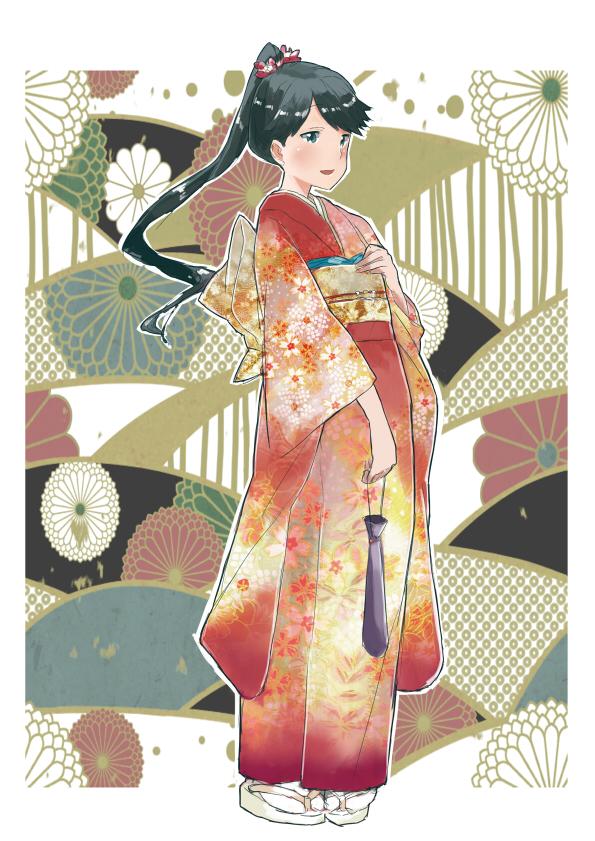 松谷 どうやら鳳翔さんには晴れ着姿も正月ボイスもないらしい ので 突貫で仕上げました Http T Co Cscmzyj4qo