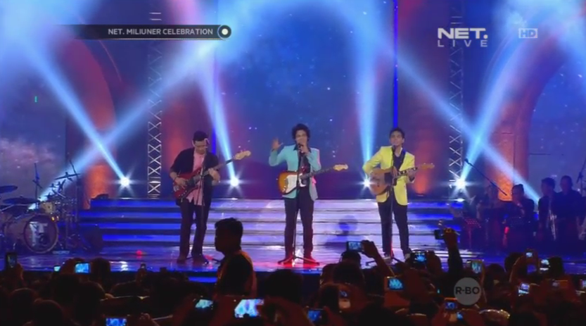 mdtvindonesia's tweet photo. Yeaaaah @TheOvertunes #NETMiliunerCelebration http://t.co/19hqFDsXdW