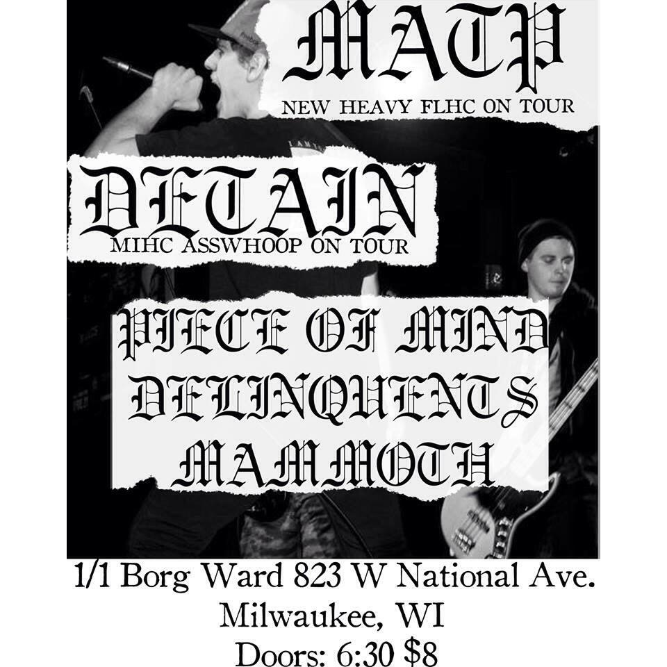 Mkehardcore's tweet photo. Tomorrow night. Wear your mesh moshing shorts. http://t.co/eUQHJbQizc
