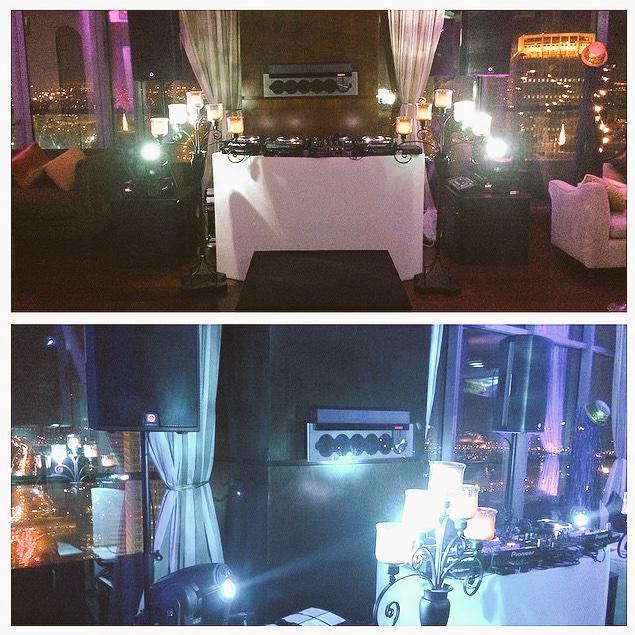 Setting no.1! First party of the night! #privateparty #royalsuite #topfloor #cityview #nye #dubai #djlife