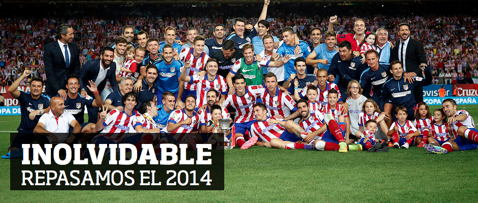 Atleti's tweet photo. Repasamos el 2014, un año inolvidable. ¡No te pierdas nuestro especial! http://t.co/uQi76liDTN ;) #AúpaAtleti http://t.co/2qQTc1ibIF