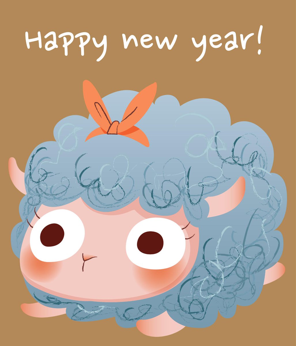 Songpyun 15년 연하장 그림 양 청양띠 동물 청양 근하신년 Happynewyear Illustration Sheep Artwork あけおめ 15年 イラスト 羊 絵 年賀状 動物 Http T Co T2kr9ries4