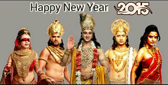 MAHABHARATA_SP's tweet photo. Wishing all fans a Happy &amp; Glorious new year! May 2015 bring peace love &amp; happiness to all of you! #Mahabharat http://t.co/FpSqQvOurG