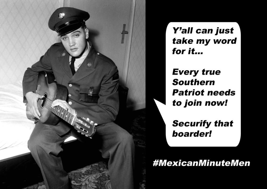 MexMinuteMen's tweet photo. May we build border walls around #AZ, along FL &amp; hell all around #TX if the Feds wonder security the Border of Canada http://t.co/l8oBlLVvCO
