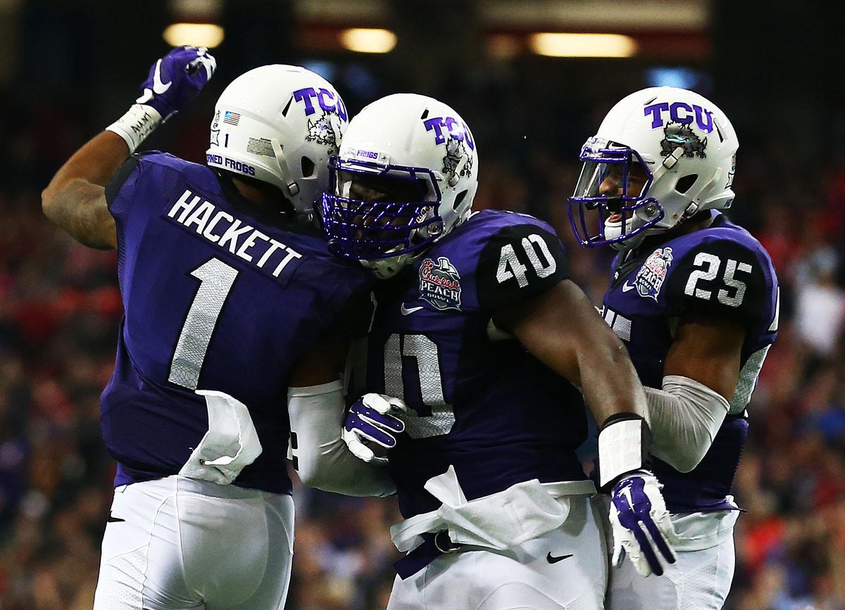 No. 6 TCU blows out No. 9 Ole Miss in #PeachBowl, 42-3. Gary Patterson completes 3rd 12-win season with Horned Frogs.