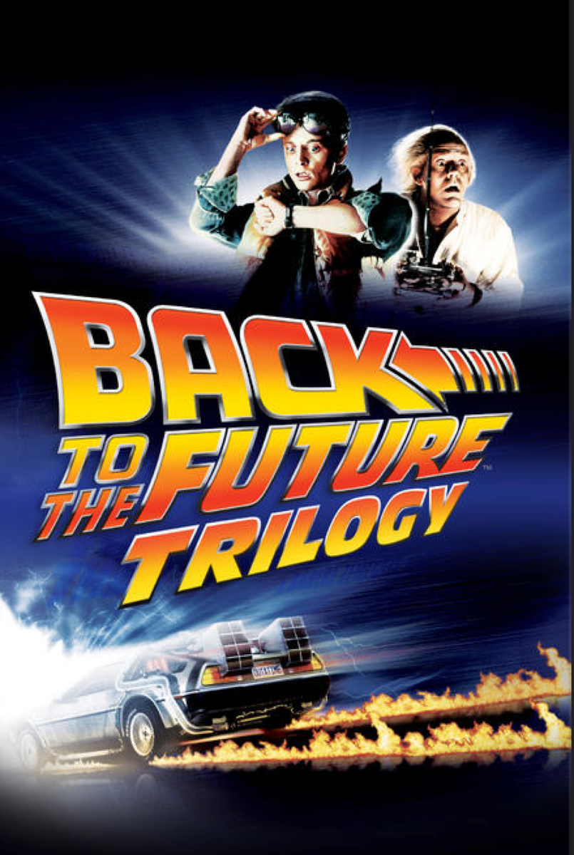 Назад в будущее снимая трилогию. Марти макфлай и док браун. Назад в будущее трилогия постер. Назад в будущее 1985 обложка. Роберт земекис на съемках назад в будущее.