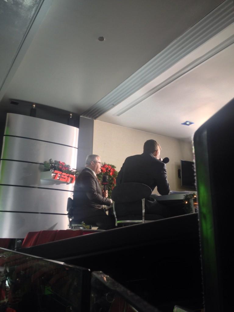 BYounger91's tweet photo. @tsnjamesduthie, the boys hard at work ! #WJC2015 #GoCanadaGo #CANvsUSA #FINvsGER http://t.co/B7cIb1ZJrY