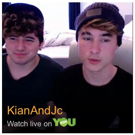 JacobmyO2L's tweet image. OMG @KianAndJc is live on @YouNow! Click here to watch: younow.com/KianAndJc/3078…