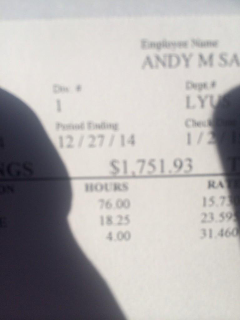 usarugby25's tweet photo. First pay check I'm blessed #liveagoodandtruthfullife #godreturns http://t.co/sw7WdAesik