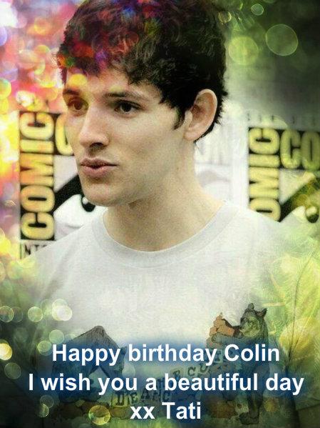 HAPPY BIRTHDAY COLIN MORGAN!    