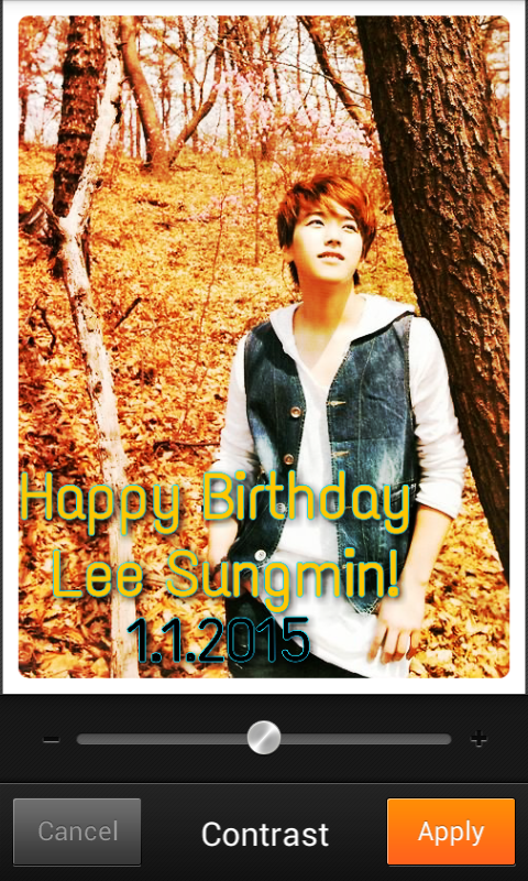 Happy Birthday Lee Sungmin!     Wish You All The Best and Hopefully More Loved Sa Eun  