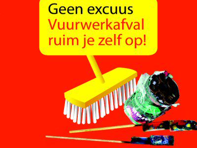 En dan komt er weer het moment dat er opgeruimd moet worden. Laat uw buren niet zitten met uw vuurwerkresten #vegen