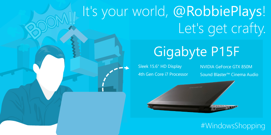 Windows's tweet photo. @RobbiePlays This powerful PC will complete your setup, Robbie! #WindowsShopping http://t.co/UanXGlHAZn http://t.co/mwCiu1VQl4