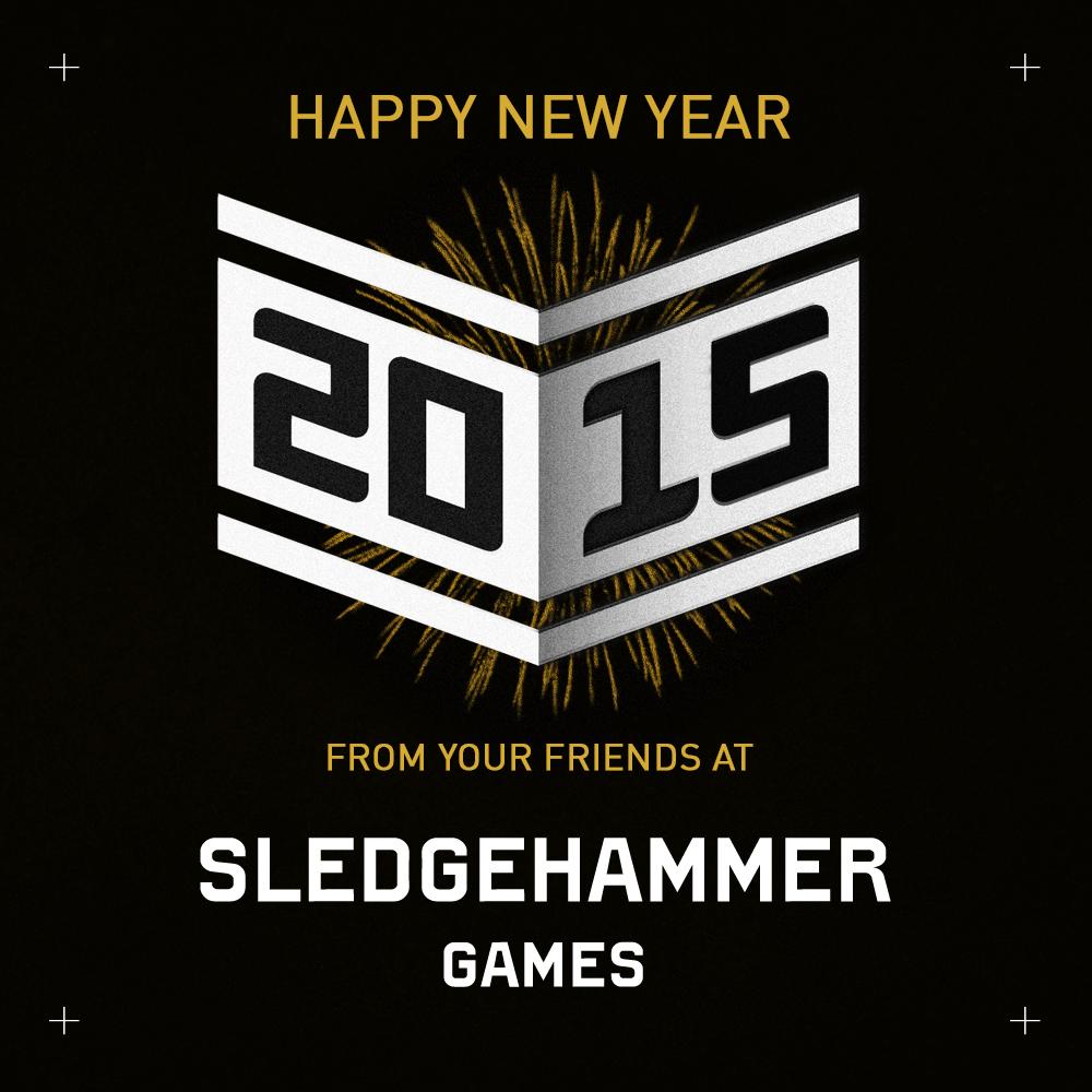 SHGames's tweet photo. Happy New Year from our team at Sledgehammer Games! http://t.co/MJsq9OrbbO