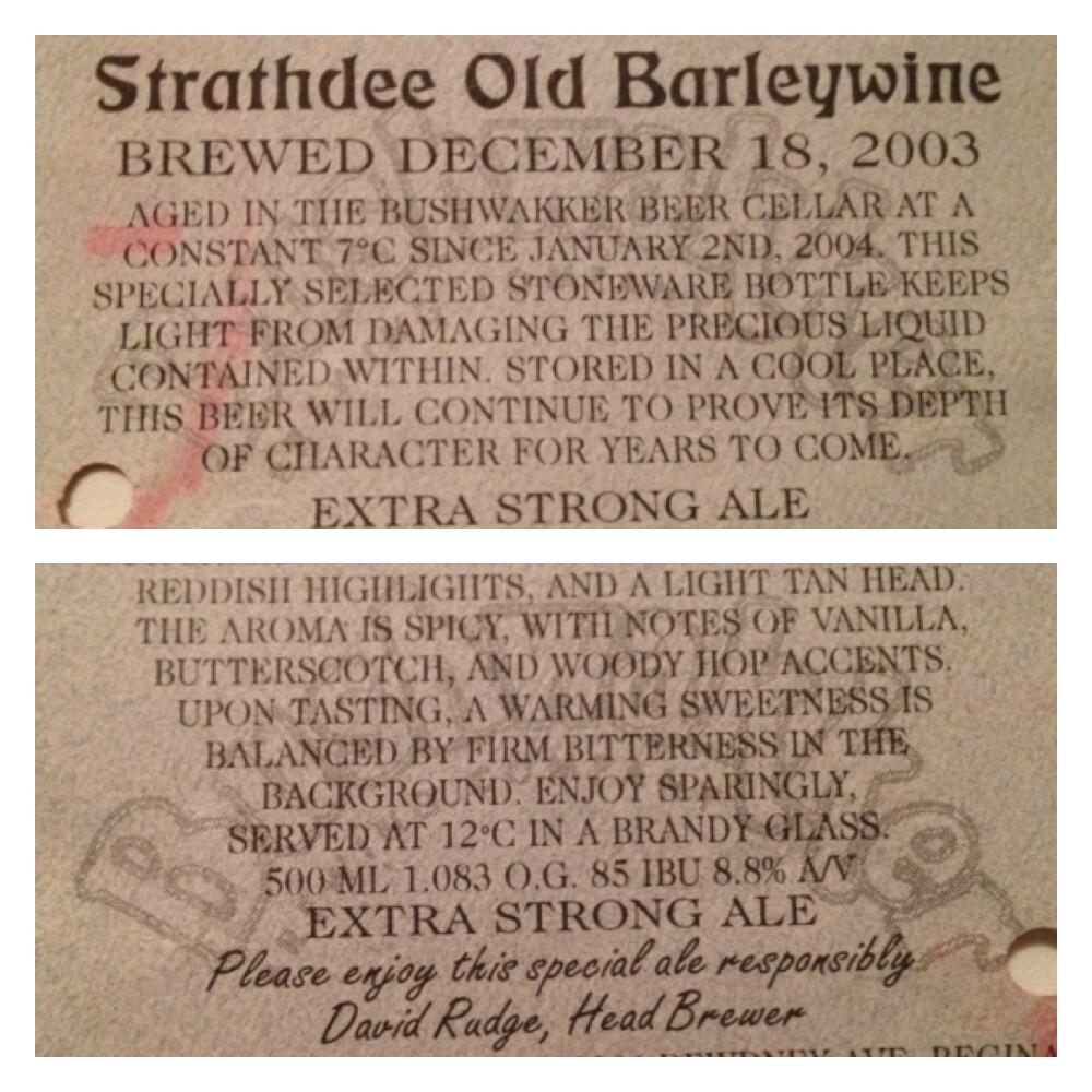 flatlandBEER's tweet photo. Hard to compete w/#NYE 2013: @TheBushwakkerβs 2003 Strathdee Old Barleywine.
Thx #DaveRudge.
https://t.co/WNAy8Yhrjs http://t.co/FV5BcdDUFF