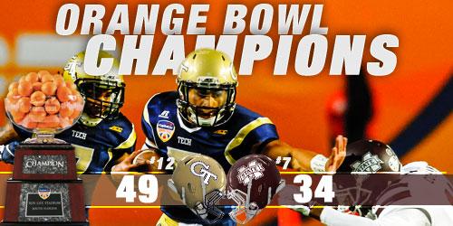 Georgia Tech Football (@georgiatechfb) on Twitter photo ORANGE BOWL CHAMPS!!! #TogetherWeSwarm ORANGE BOWL CHAMPS!!! #TogetherWeSwarm