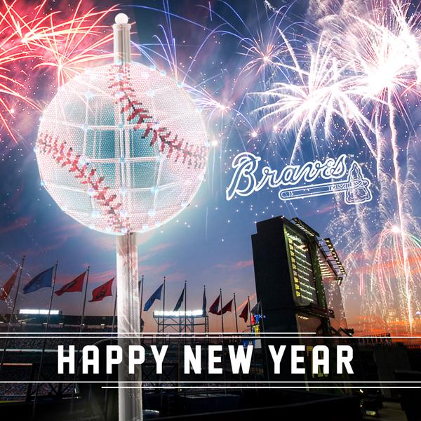 Braves's tweet photo. HAPPY NEW YEAR!!! Go Braves! http://t.co/AORk5tat4l