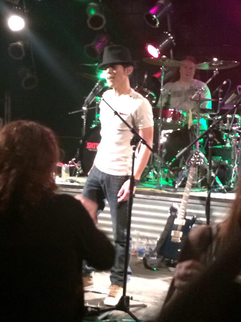amdoyle06's tweet photo. He may be a @BrunoMars impersonator and needs Bruno dance lessons from myself but I'll take it! Happy 2015!!!! http://t.co/c8X0AX8YkE