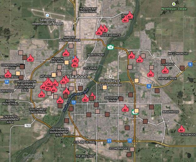 Happy New Year from saskMAPS See the updated homicide and reported house fire maps of '14 from saskmaps.blogspot.ca