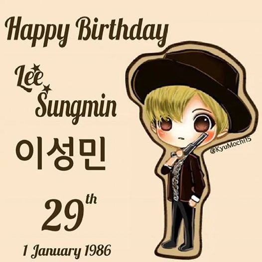 Happy new year and happy birthday for Lee Sungmin :) 