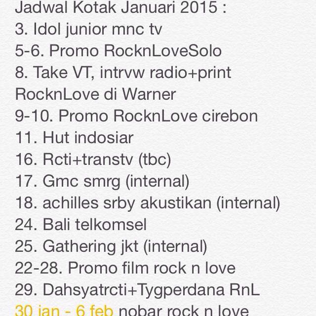 Januariiii, cekidot kerabat!