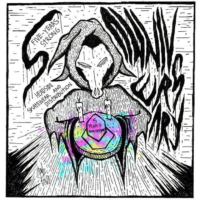 And happy anniversary to our mate <a href="/Headsidesk8wear/">Headside Skateboard</a> !!! 5 years strong ! All the good things for you .