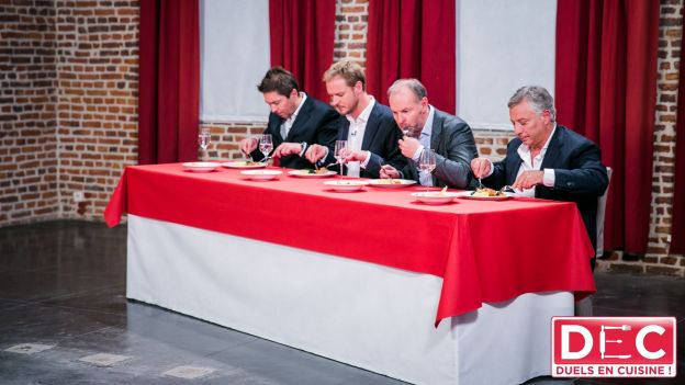 decRTBF's tweet image. Ce soir, les chefs Giovanni Bruno &amp;amp; Eric Roobaert évaluent avec nos juges les 4 duos en lice! rtbf.be/tv/emission/de…