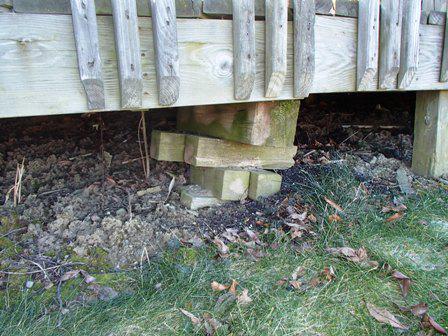 realtimereno's tweet photo. LOL RT "@mc2inspections: Not exactly proper deck support! #DeckFail #HomeInspectors #Indianapolis http://t.co/jBYcD9BUFT"