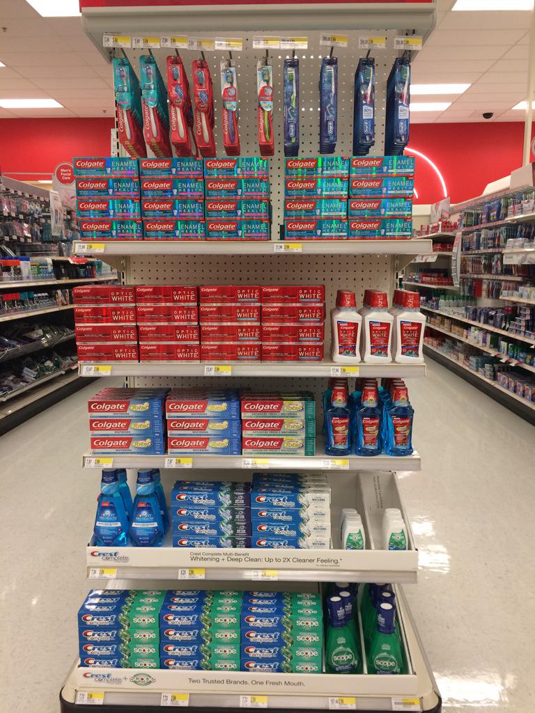 CPerks3's tweet photo. Got toothpaste? #fullendcaps #gosales #WeGotThis @SarahMayNY @NasticDusan @DArgs_tgt08 @nfarrissey48 @theresa1391 http://t.co/yavOFazyQl