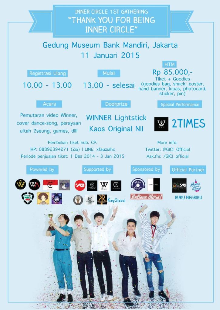 The first Inner Circle Gathering!!! GSnya ada 2Times!! ayo dateng nonton kitaaa xD -Kei