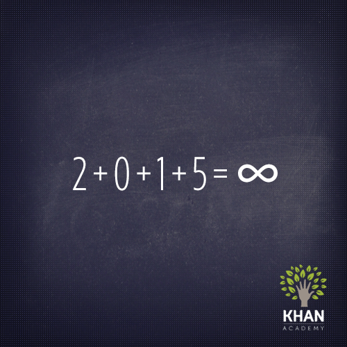 Depois de um número inteiro existe sempre um outro. Que 2015 nos traga infinitas possibilidades e realizações!