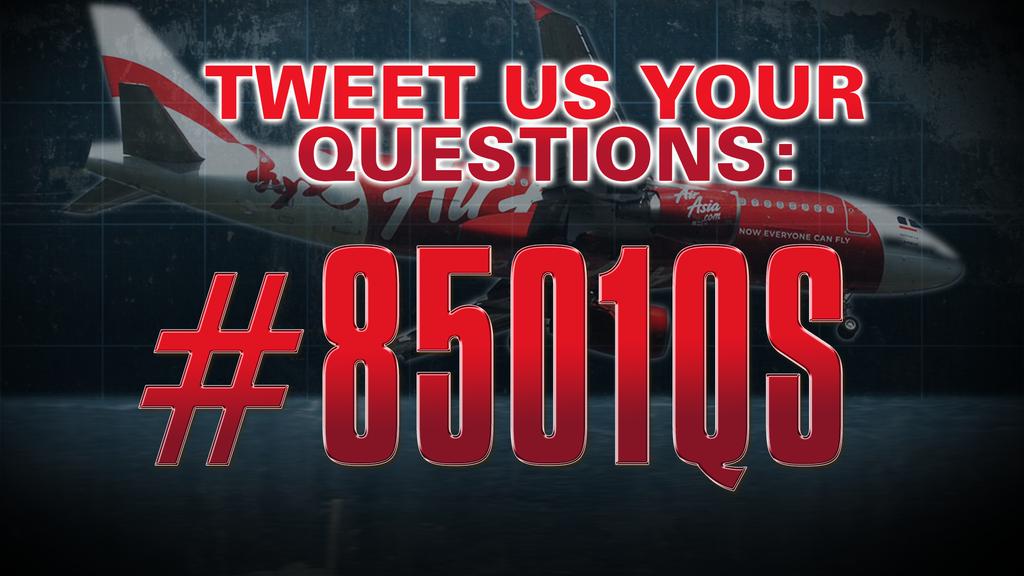 CNN's tweet photo. Have any Qs about @AirAsia #QZ8501? Tweet them using #8501QS &amp; our aviation experts will answer some @ 11a ET on @CNN http://t.co/ZSgDNTj8nr